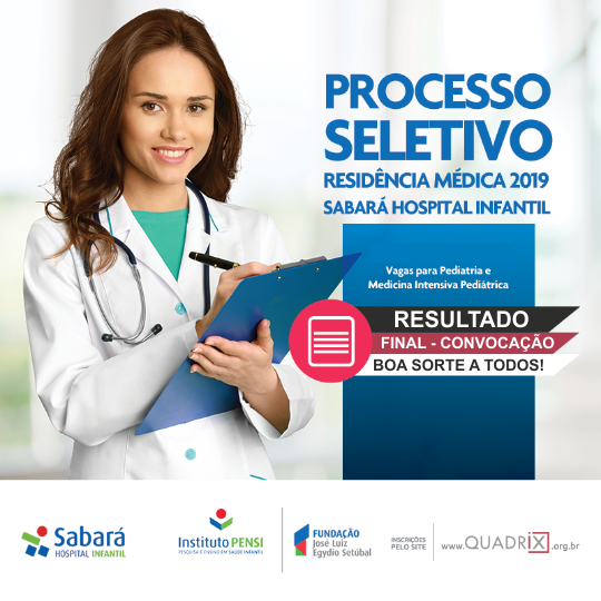 Hospital Infantil SabarÁ Residência Médica 2019 1430